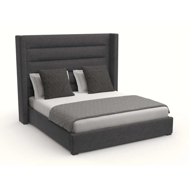 Lit tapissier standard Esparto, Revolution® gris anthracite, Grand (moyen)