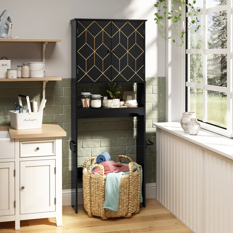 Kynsey Over The Toilet Storage, Black