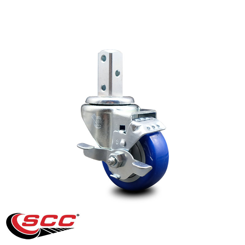 Polyurethane Casters, Blue