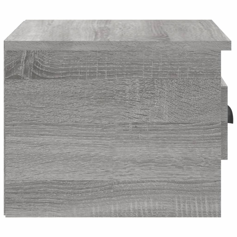 Lurette 41.5cm W Solid + Manufactured Wood Bedside Table, Grey Sonoma, Set of 2