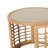 Brown Side Table With , Tempered Glass, And Stable Steel Frame, 17.96" X 17.96 In Glass Surface, 16.4-724851449