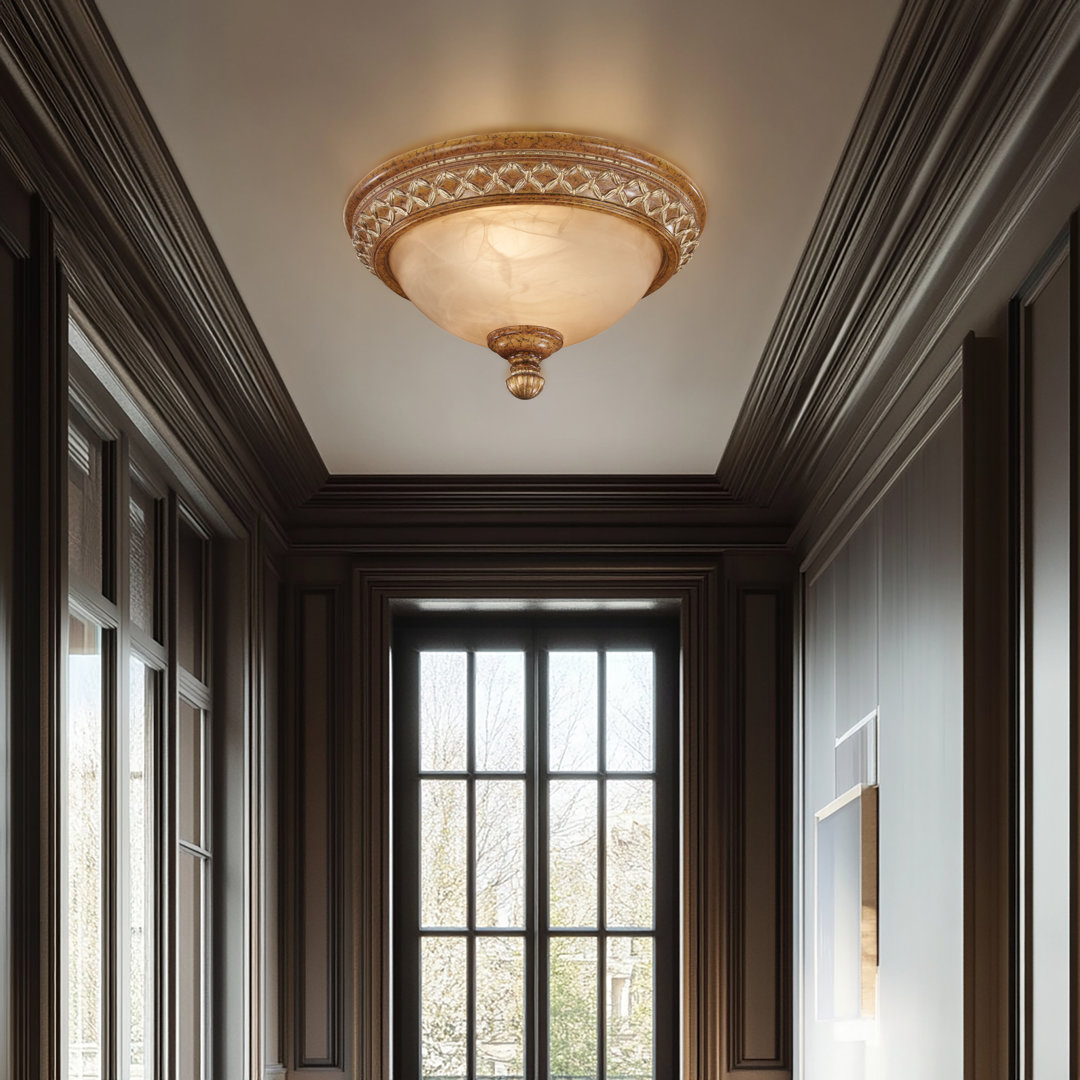 Mastin Glass Flush Mount Astoria Grand