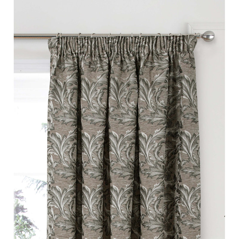 Kaia Room Darkening CURTAINS Pair, 114 W x 137 D cm, Natural