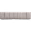 Banc de patio rembourré en tissu gris, capacité de poids de 300 lb, sans assemblage, sans support gris, sans compromis