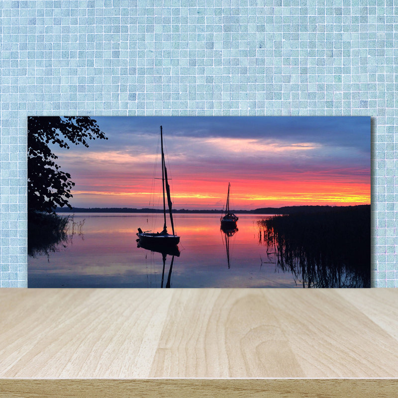 Morrison 50cm W x 100cm L Glass Peel and Stick Panel