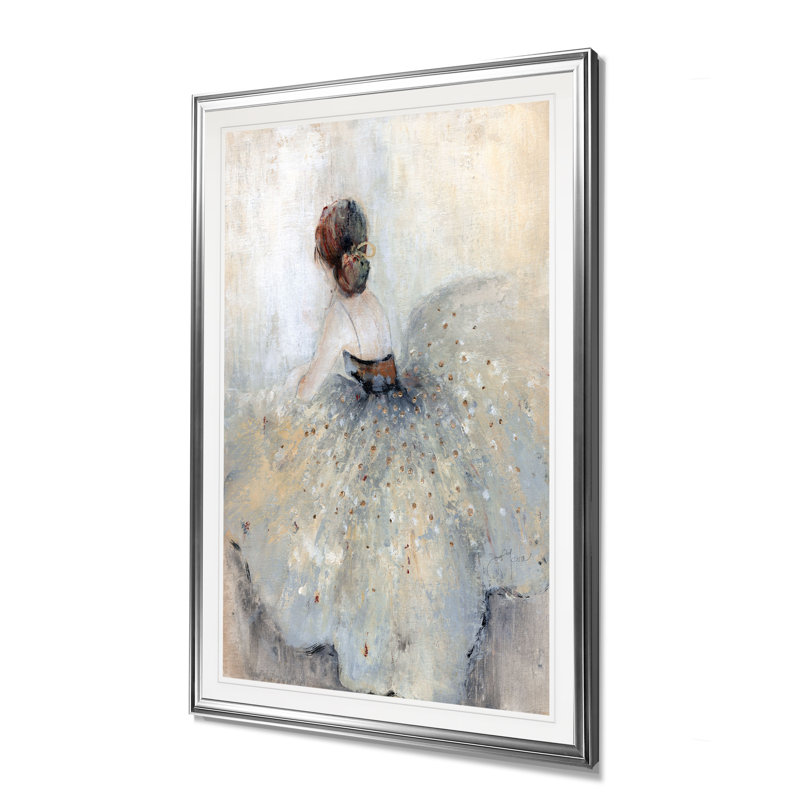 «At a Glance», reproduction, H 45 po x l 30 po x P 1,5 po, Cadre argenté