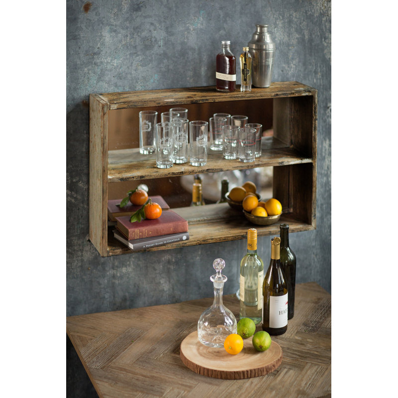 Axl 2 Piece Pine Cube Shelf