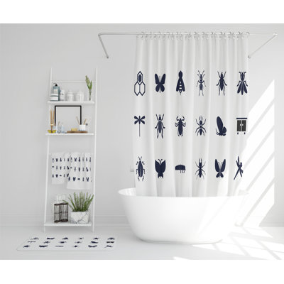 Nater Polyester Shower Curtain Set