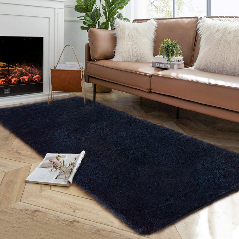 Tapis rectangulaire à poil long à poils longs Beladora, Rectangulaire 8 pi x 10 pi