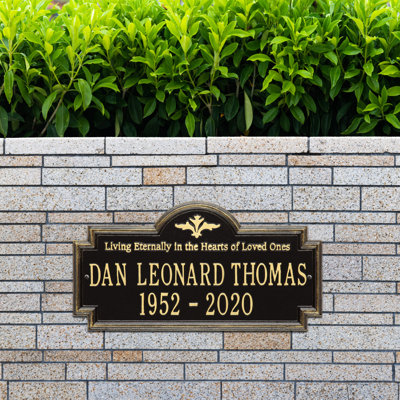 Plaque commémorative Arlington «Living Eternally»