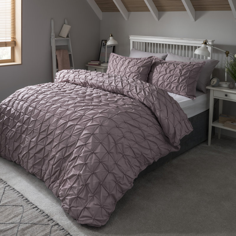 Onondaga Solid Colour Duvet Cover Set with Pillowcases, Single - 1 Standard Pillowcase