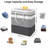 Laundry Basket, Each Waterproof, Freestanding Laundry Hamper, Collapsible Tall Clothes Hamper With Extended Handles For Clothes Toys In The Dorm And Family, 2-Pack Gradient-1770714726-1770714729