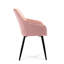 Beallsville 49cm H Tufted Velvet Upholstered Upholstered Back Side Chair in Pink
