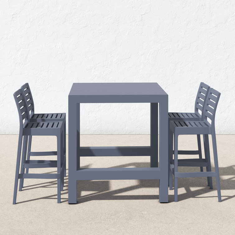 Farrah 55'' Rectangular 4 - Person Outdoor Dining Set