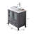 30" Modern Freestanding Bathroom Vanity With Vessel Ceramic Top-277828243