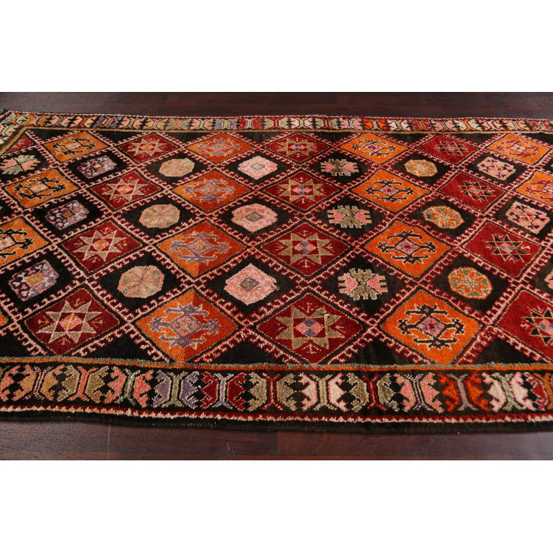 One-of-a-Kind 5'9" X 10'8" 1970s Wool Area Rug in Red