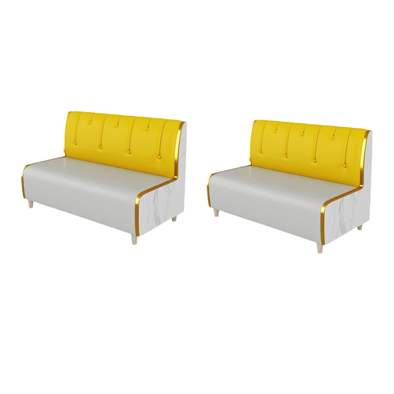 Banc rembourré en similicuir Modern Modern Leisure