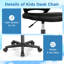 Chaise de bureau ergonomique à hauteur réglable pour enfants avec roulettes Costway-100559566