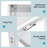 48"x36" Mobile Magnetic Double-Sided Reversible Whiteboard Height Adjust White