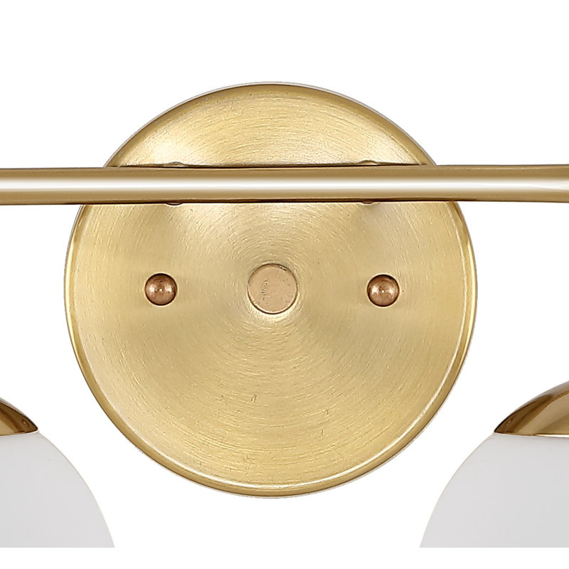 Meuble-lavabo contemporain 2 lumières Louis, Laiton doré, Deux lumières