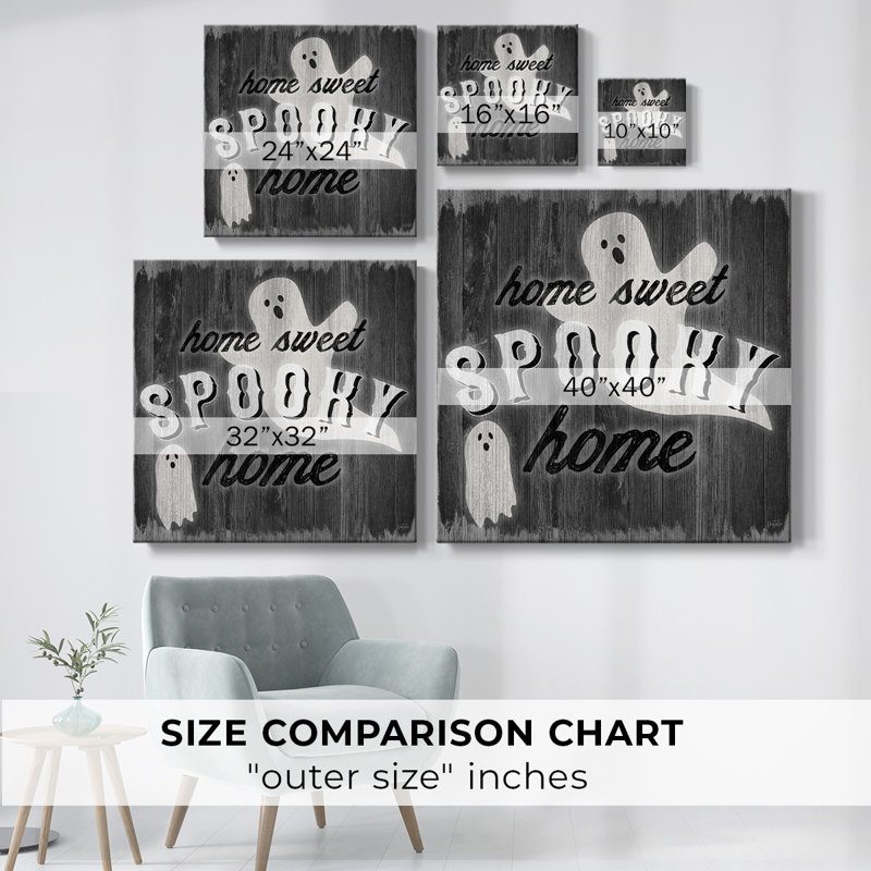 Toile tendue Spooky Ghost-Gallery, H 40 po x l 40 po x P 1,5 po