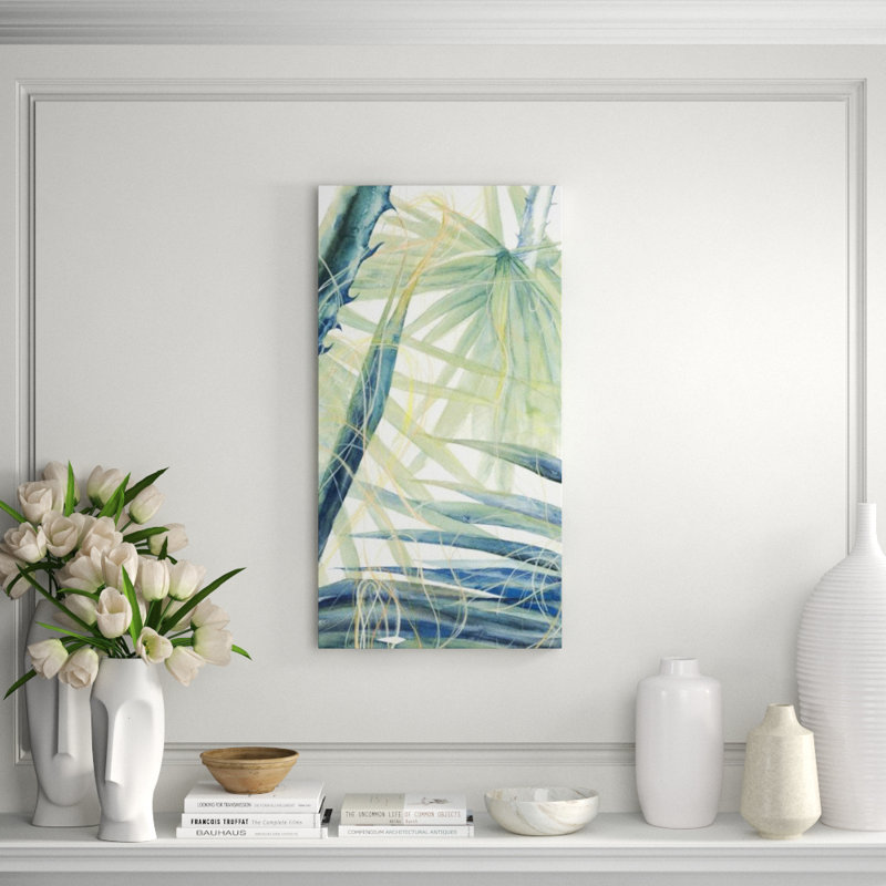 Botanical Moment II Painting by Janice Sadler, Knife Gel, 38" H x 20" W