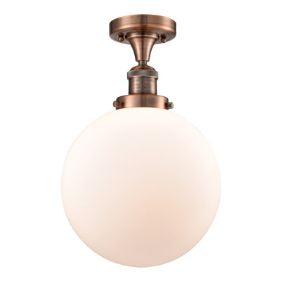 Clementina Glass Semi Flush Mount