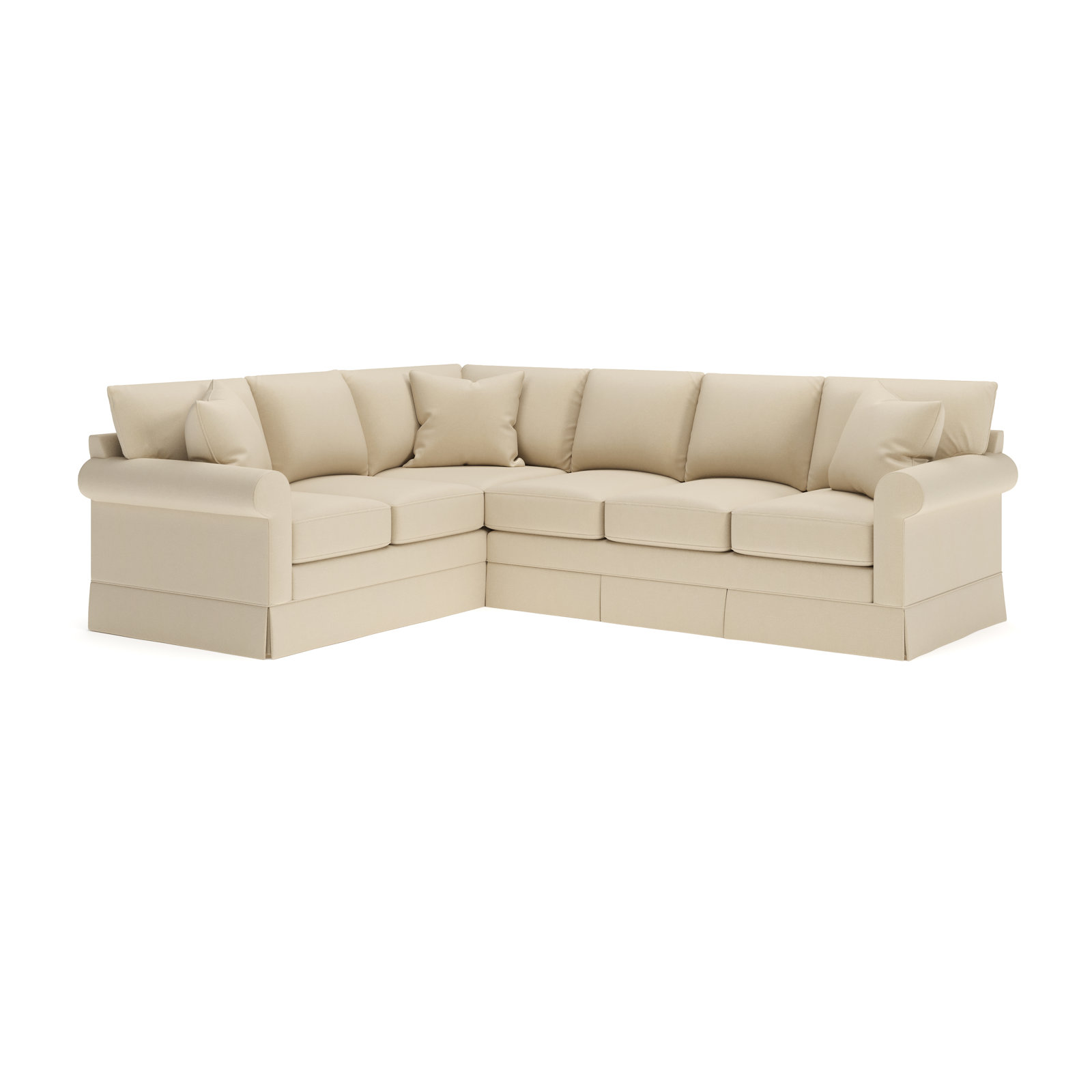 Friedman L-Sectional, Left Hand Facing, Bayou Stone Canvas