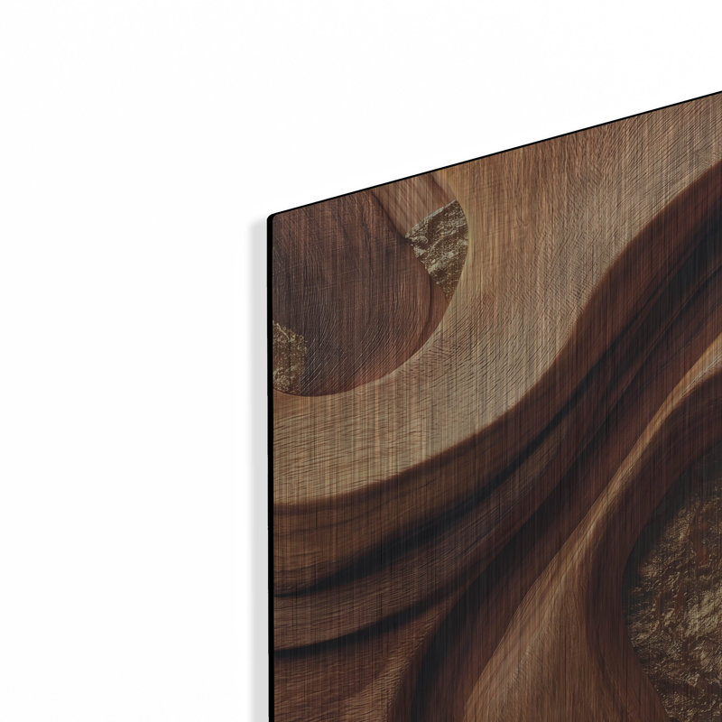  «Wooden Sandunes» par Rich Monet, art mural en métal, 24 po x 12 po, 24 po x 12 po