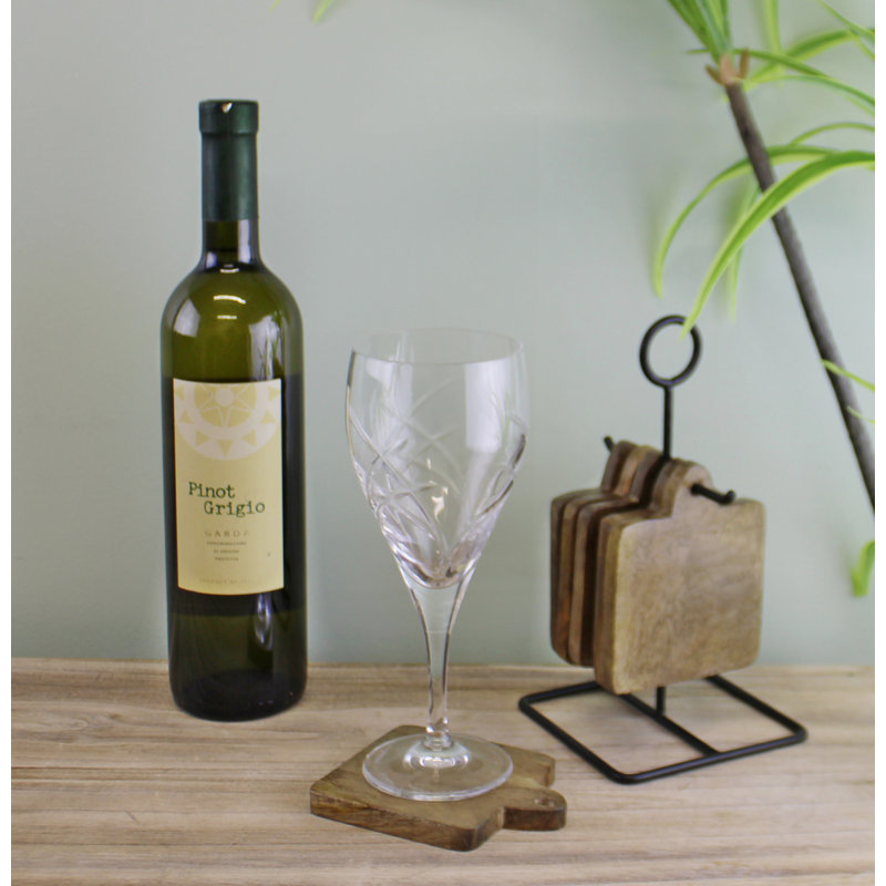 Wood 6 Piece Coaster Set