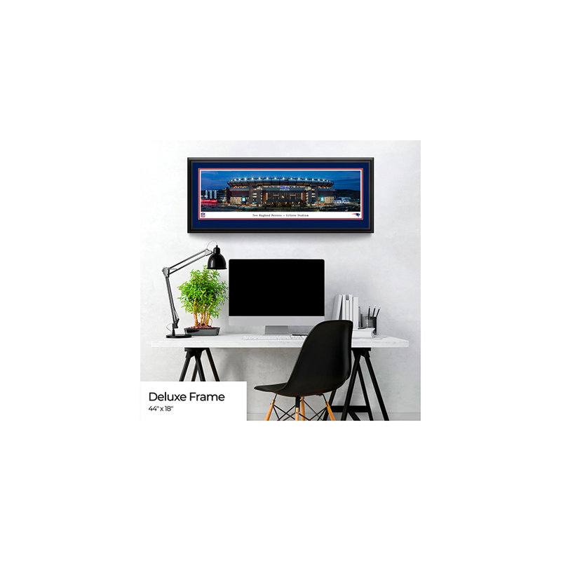 New England Patriots - Gillette Stadium par James Blakeway - reproduction d'art sur papier, H 18 po x l 44 po x P 0,88 po