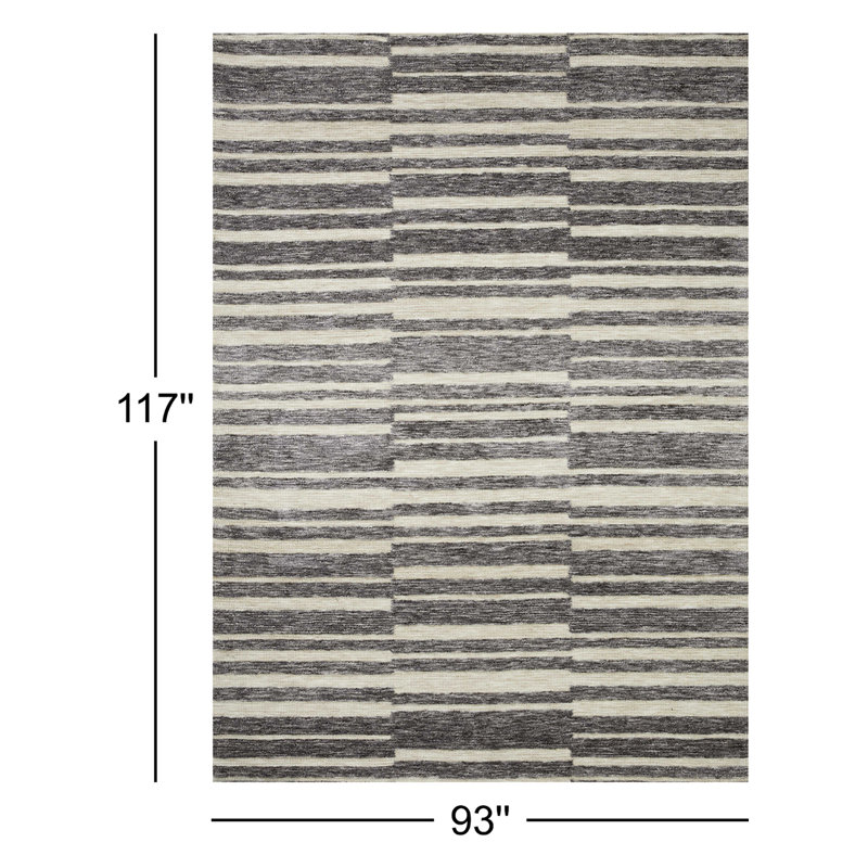 Tapis naturel / ardoise Gertie, Rectangle 7 pi 9 po x 9 pi 9 po