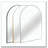 Metal Framed Arched Bathrrom Mirror for Wall-87111929