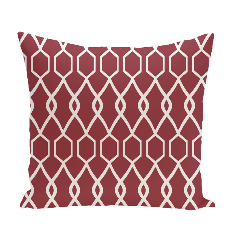  Housse de coussin carré et insert, H 18 po x l 18 po x p 1 po, Brique