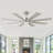Liosbel Industrial Dc Motor Ceiling Fan With Light,Large Ceiling Fan With 8 Reversible Blades,2 Downrods,6-speed Remote Control,Home Or Commercial Ceiling Fans for Porch/Garage/Shop-658743943-656496835-664049564