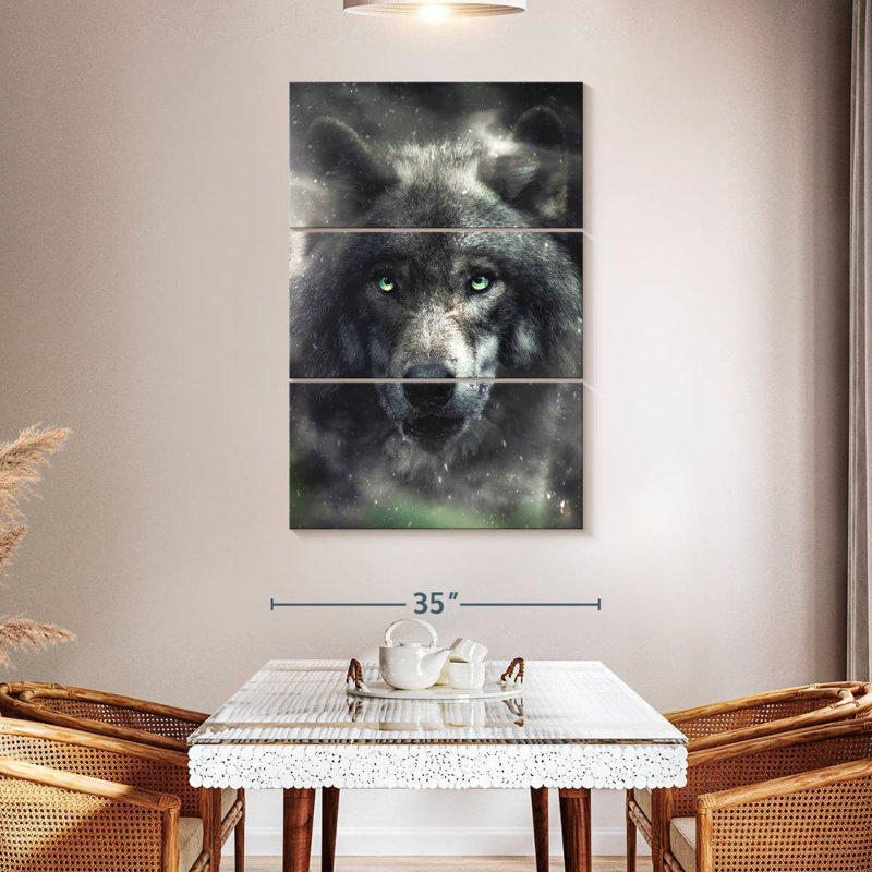 Brampt, le loup affamé, H 32 po x l 20 po