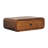 18" Chestnut Solid Wood Distressed One Drawer Floating Nightstand