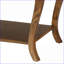 Table basse en noyer à 2 tablettes pour salon, étable et amp; Bien rangé
