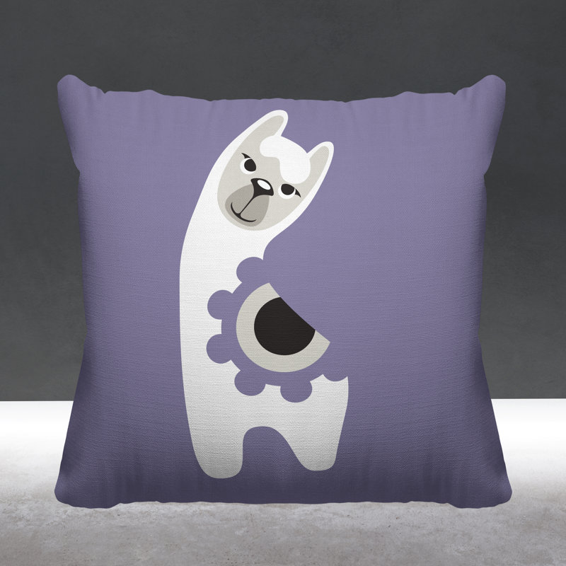 Coussin Inkie, 17 po x 17 po, Iris, Carré
