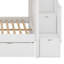 Lit superposé avec tablettes et tiroirs de rangement-912861644
