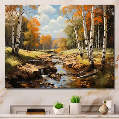 " Birch Woods Sunlit Grove III "
