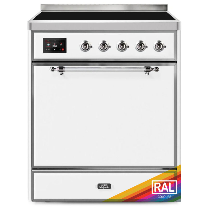 ILVE Majestic II 30 in Induction Range, RAL/Chrome
