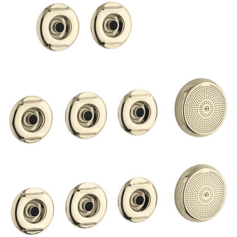 Ensemble de garniture pour tourbillon Riverbath, Or éclatant de style français