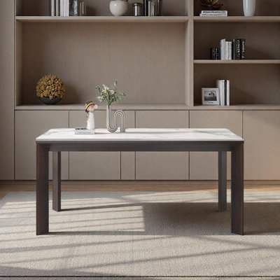 Simple desk with granite tabletop,spacious surface