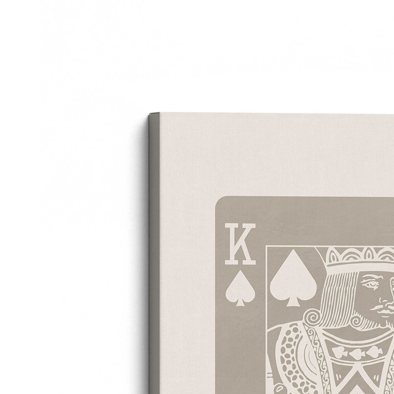 Beige Queen Card Wrapped Canvas, 18" H x 12" W