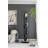 Metal Floor Mirror with Shelves