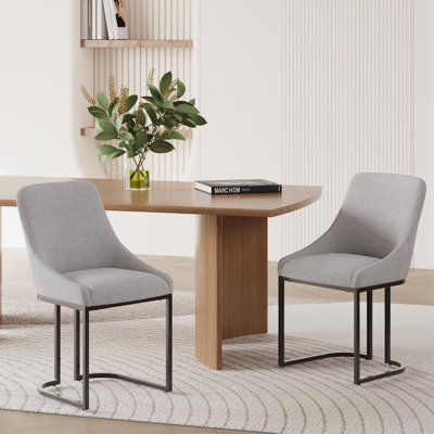 Chaise de salle à manger avec pieds en métal