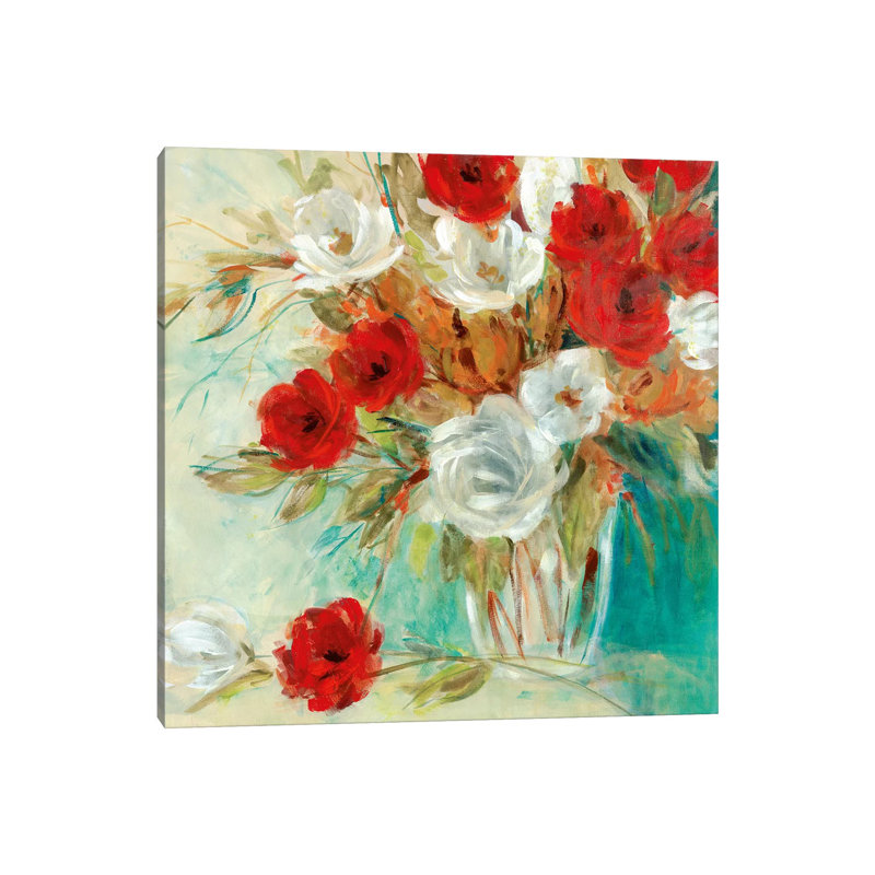 Vibrant Bouquet II by Carol Robinson - Painting on Canvas, 45.72 cm H x 45.72 cm W x 1.91 cm D, Wrapped Canvas
