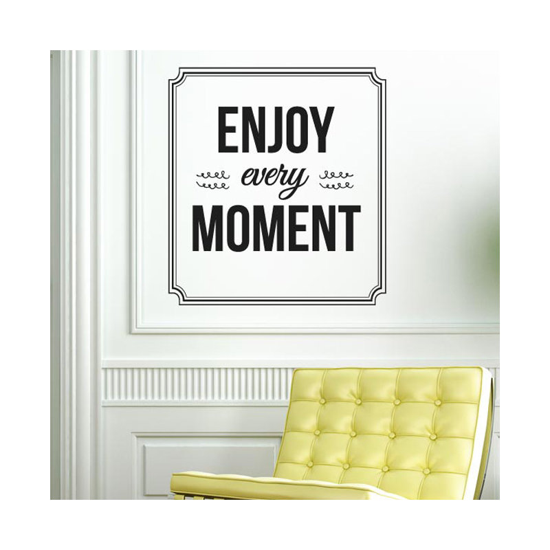 Wall Decal, Black, Medium