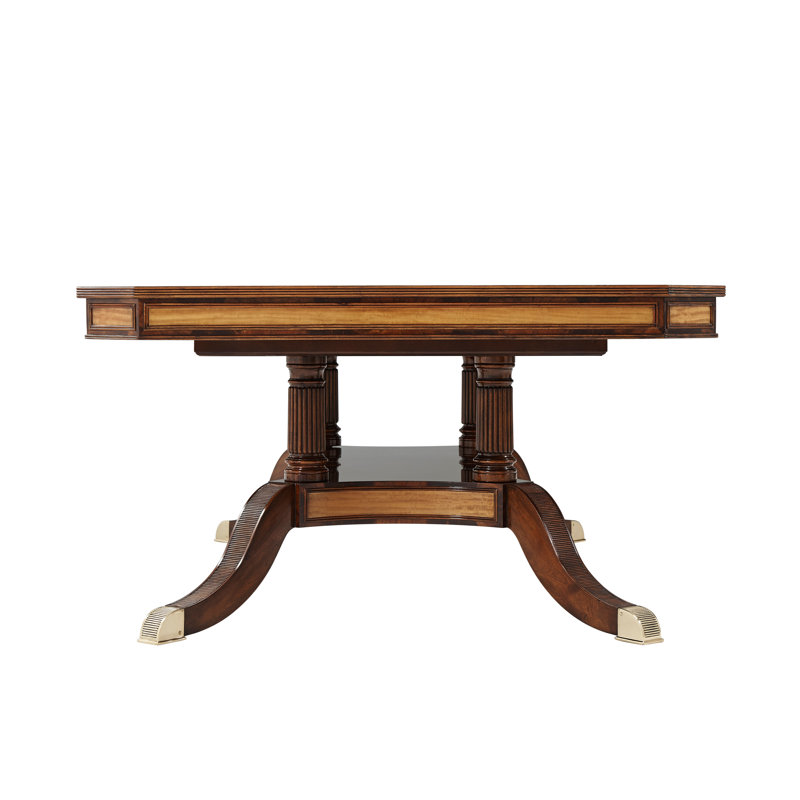 English Cabinet Maker Mahogany Wood Dining Table